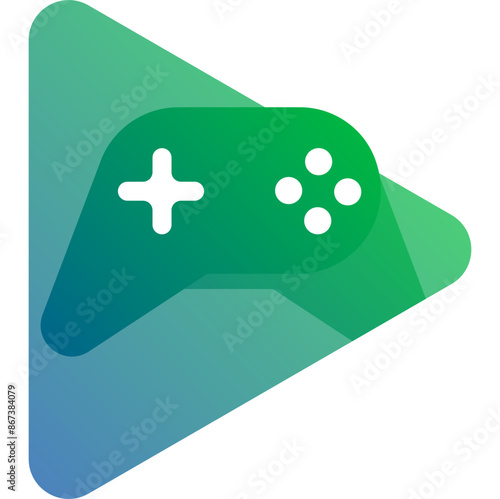 blue and green gradient phone icon 