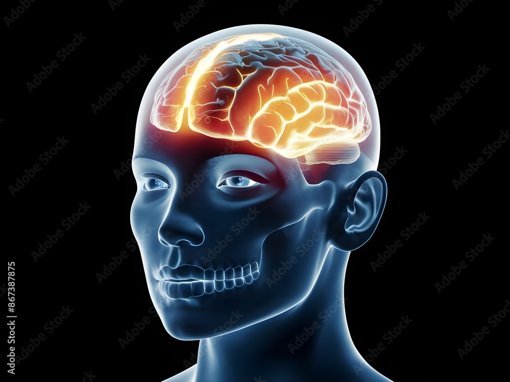 Obraz premium human brain anatomy
