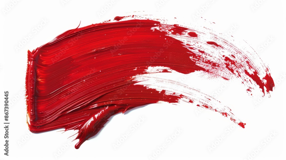Creating vibrant abstract art with red paint on white background, adding texture and creativity with brush strokes and smudges. Great for design projects Creating vibrant abstract art with red paint on white background, adding texture and creativity with brush strokes and smudges. Great for design projects