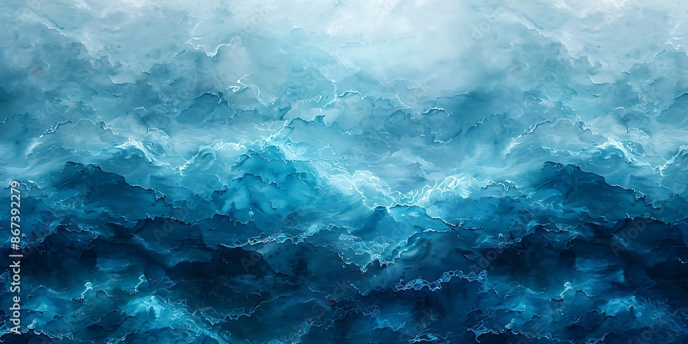 Blue watercolor texture background. Abstract wallpaper. Digital art painting. 3d rendering. blue sea, blue ocean, painting Blue watercolor texture background. Abstract wallpaper. Digital art painting. 3d rendering. blue sea, blue ocean, painting