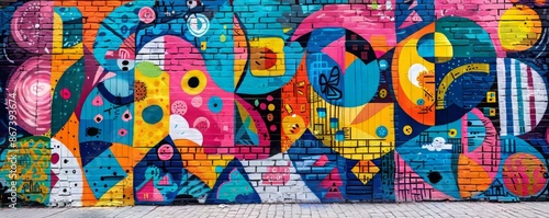 Wallpaper Mural A vibrant street art mural, its bold colors and powerful message transforming an urban wall into a work of art. Torontodigital.ca