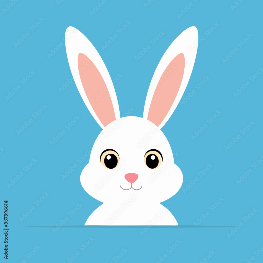 Illustration of a Cute Easter Bunny Rabbit Frame Peeking vector Illustration of a Cute Easter Bunny Rabbit Frame Peeking vector