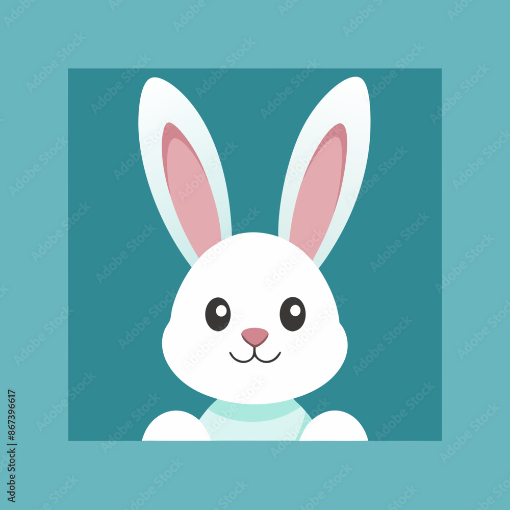 Illustration of a Cute Easter Bunny Rabbit Frame Peeking vector Illustration of a Cute Easter Bunny Rabbit Frame Peeking vector