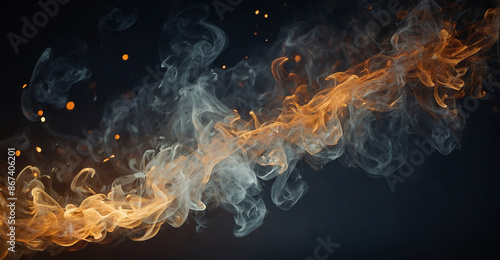 smoke effect on dark background