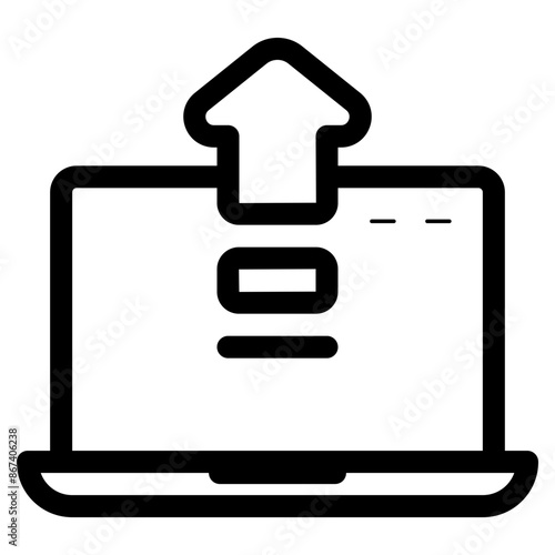 upgrade software laptop icon