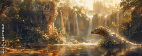 A menagerie of mythical beasts awaits within the walls of a fantastic zoo, their exotic forms a testament to the wonders of the natural world.