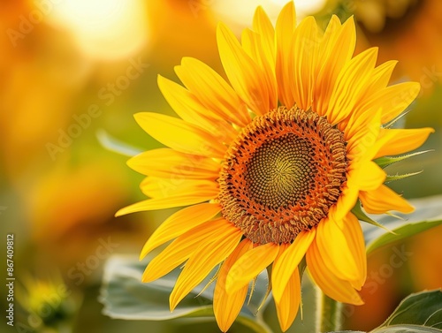  Vibrant Sunflower in Full Bloom Amidst a Field of Flowers