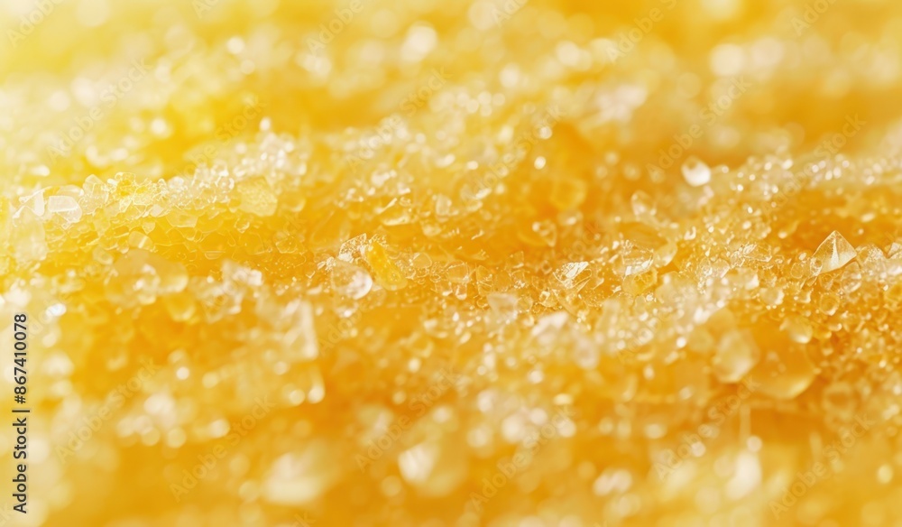 Close-up of Shiny, Crystalline Sugar Texture Close-up of Shiny, Crystalline Sugar Texture