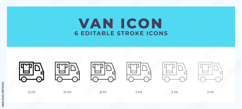 Van line icon. For web. And mobile app. Vector illustration. Van line icon. For web. And mobile app. Vector illustration.