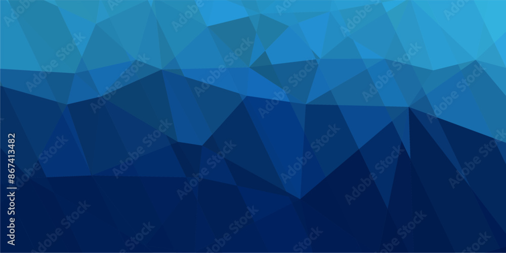 Obraz premium abstract blue background with triangles and strip lines