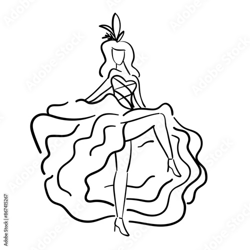 Cancan dancer