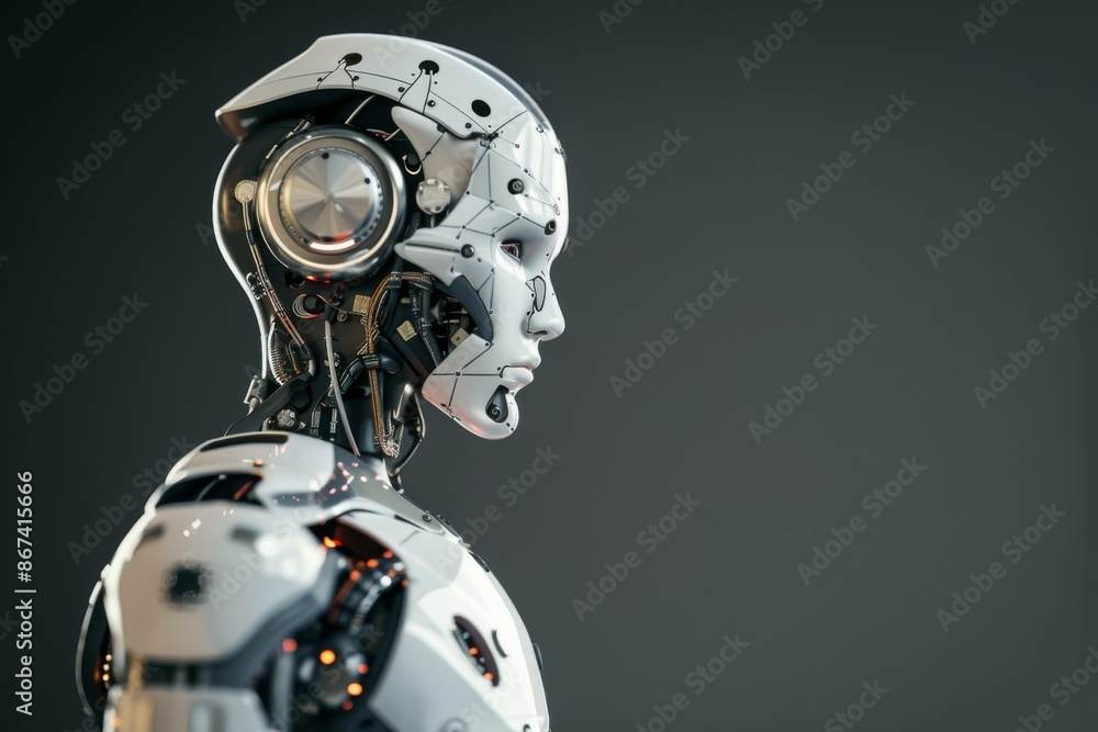 Illustration of a robotic human figure Illustration of a robotic human figure