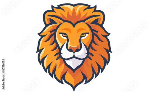 Graphic, watercolor, drawing, painting, design, logo, lion on a white and transparent background. "Vector Lion Logo on White Background - Beautiful Design" "Cute Cartoon Lion in Watercolor Style - Ver © Kane-VIP