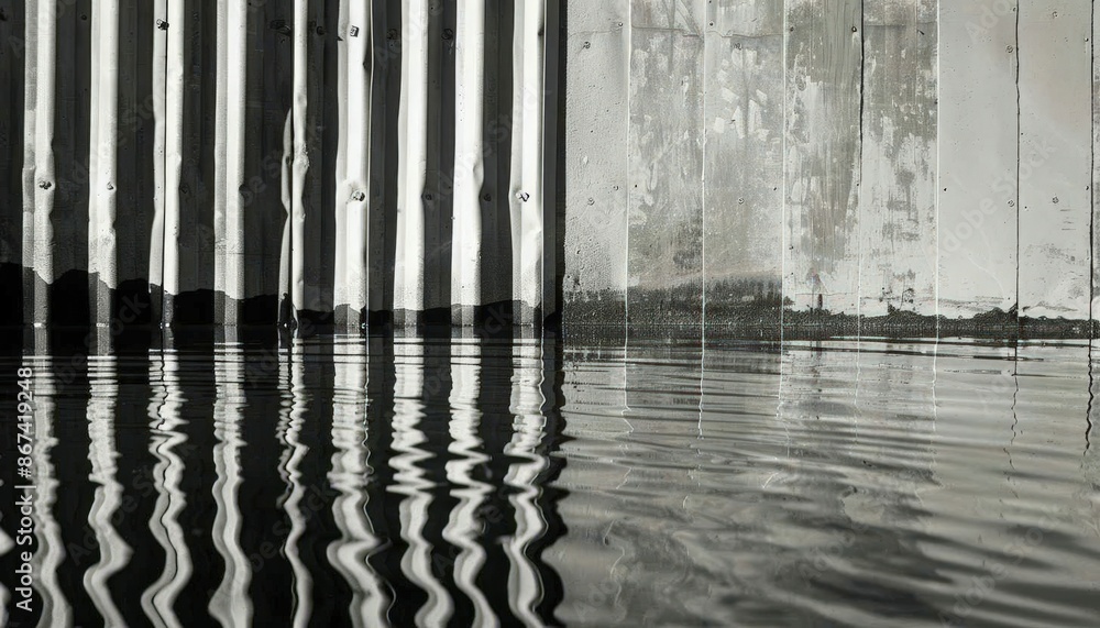 Reflections on a Stormy Sea: A Black and White Photography Art Print Reflections on a Stormy Sea: A Black and White Photography Art Print