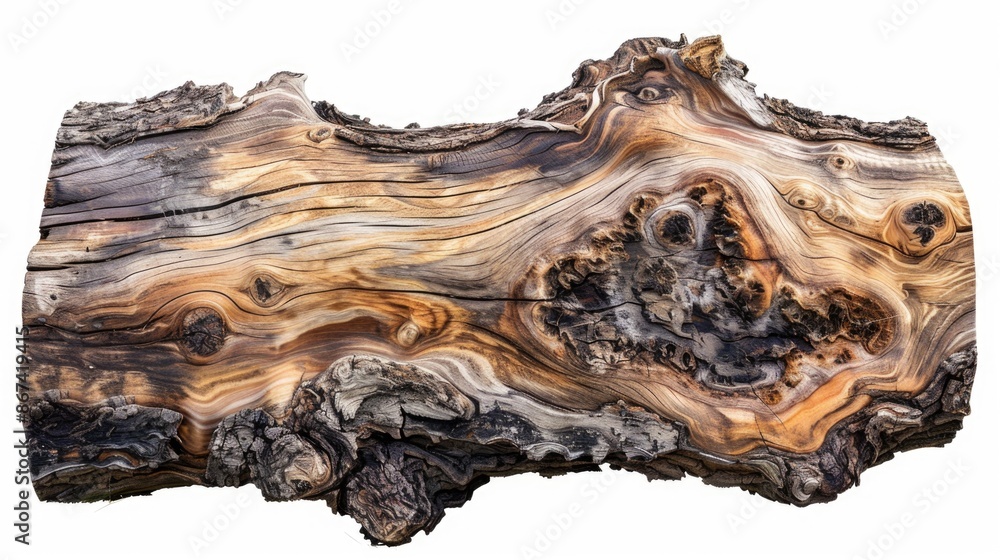 Close-up view of wooden grain texture on a white background, suitable for design and photography projects Close-up view of wooden grain texture on a white background, suitable for design and photography projects