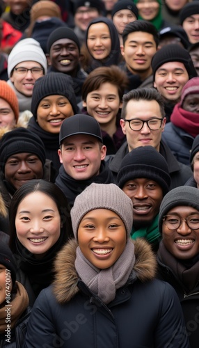 Generation z embracing diversity  multicultural representation through youth of various ethnicities