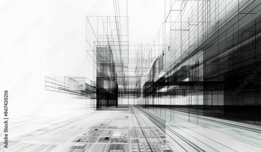 Futuristic Abstract Cityscape Futuristic Abstract Cityscape
