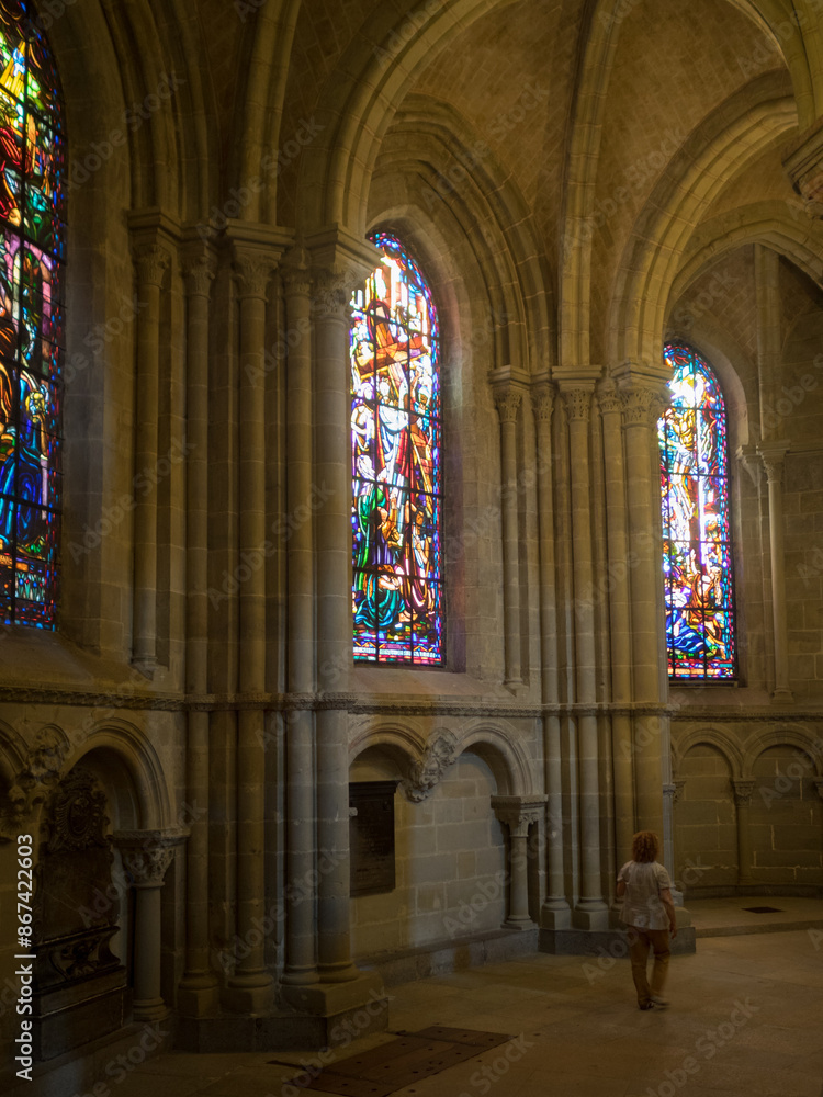 Fototapeta premium Lausanne Cathedral interior