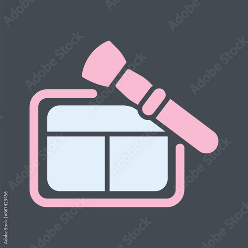 Blushon Brush Vector Icon