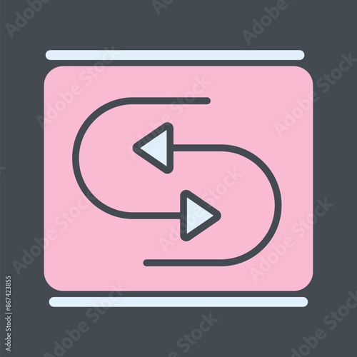 Reverse Arrow Vector Icon