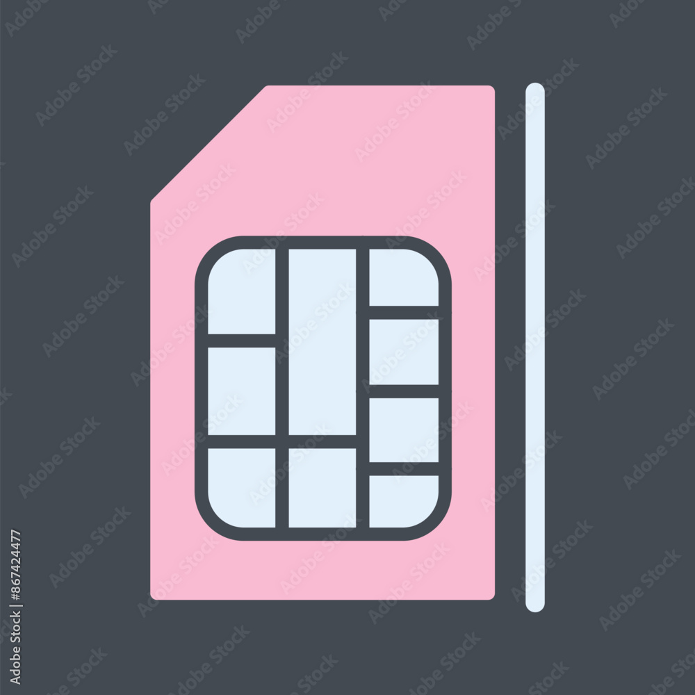 SIM Card Vector Icon SIM Card Vector Icon