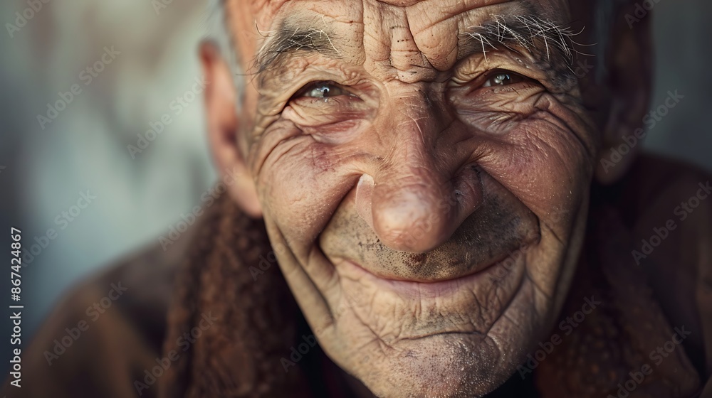 Wisdom in Wrinkles - Portrait of an Older Man with a Life Story Told in Lines of Emotion and Experience Wisdom in Wrinkles - Portrait of an Older Man with a Life Story Told in Lines of Emotion and Experience