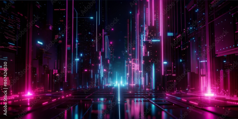 Digital background ideal for technological operations, neural networks, AI, data transmission and encryption, digital archives, audio and visual representations, scientific research Digital background ideal for technological operations, neural networks, AI, data transmission and encryption, digital archives, audio and visual representations, scientific research