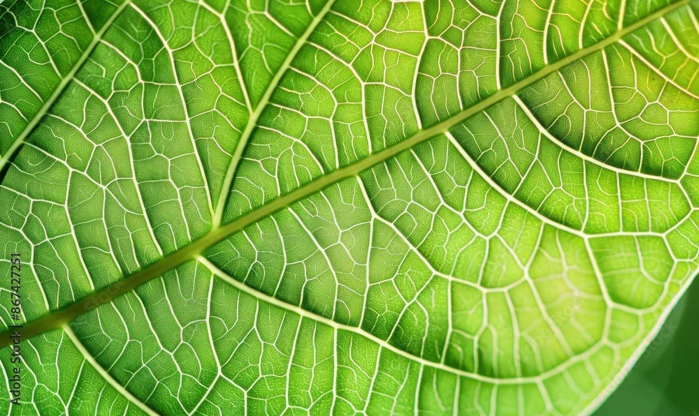 High-Resolution Close-Up of Green Leaf with Rough Texture, Isolated on White Background for Use in Presentations and Documents. High-Resolution Close-Up of Green Leaf with Rough Texture, Isolated on White Background for Use in Presentations and Documents.