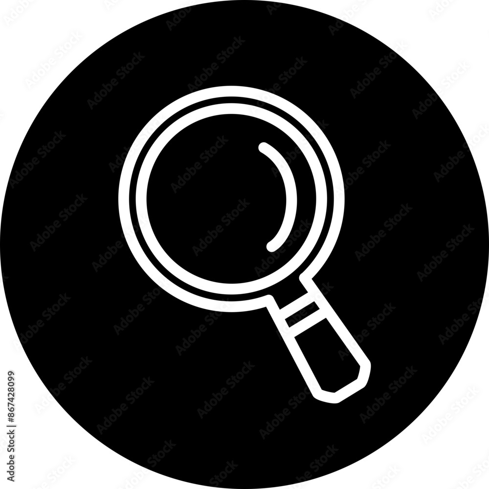 Search Vector Line White Circle Black Search Vector Line White Circle Black