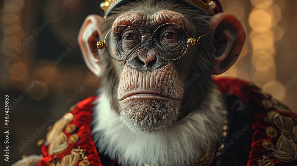 animal monkey creativity baroque modern outfit history, 3d photo animal monkey creativity baroque modern outfit history, 3d photo