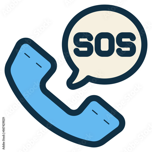emergency sos call icon