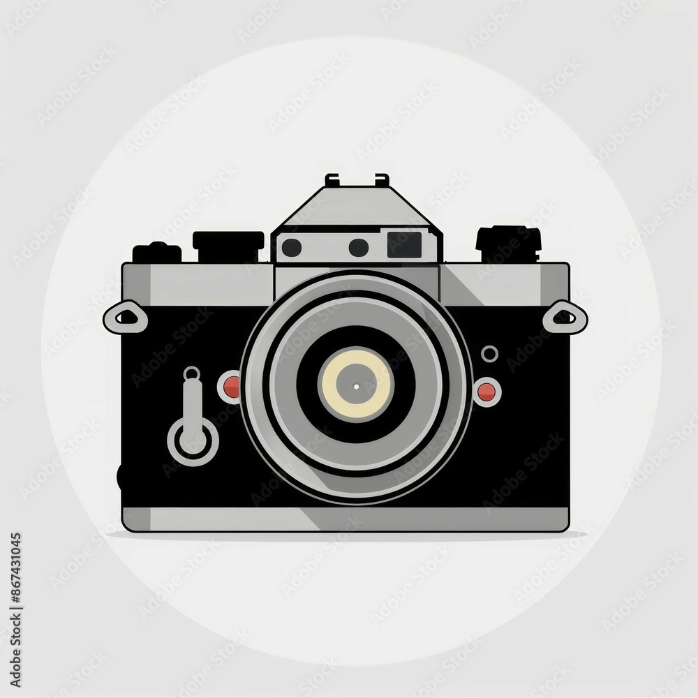 Camera icon vector illustration, photo camera sign and symbol, photography icon. Camera icon vector illustration, photo camera sign and symbol, photography icon.