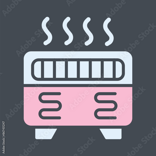 Convection Heater Vector Icon