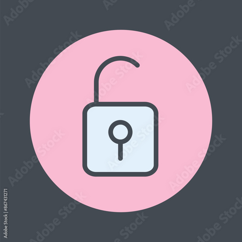 Open Lock II Vector Icon