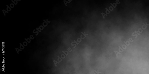 Black and white abstract grunge isolated vapour mist overlay smoke cloud paper texture with grain noise decorative vintage vector background.