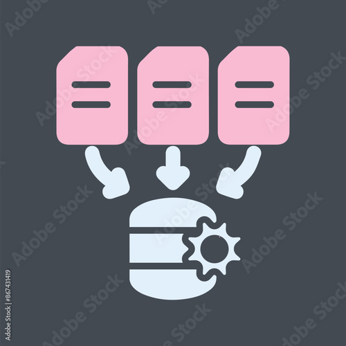 Data Processing Vector Icon