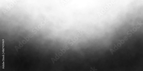 Black and white abstract grunge isolated vapour mist overlay smoke cloud paper texture with grain noise decorative vintage vector background.