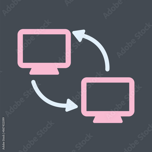 Synchronization Vector Icon
