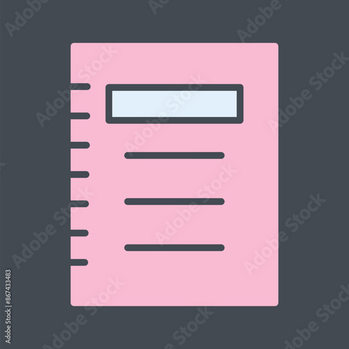 Notepad Vector Icon