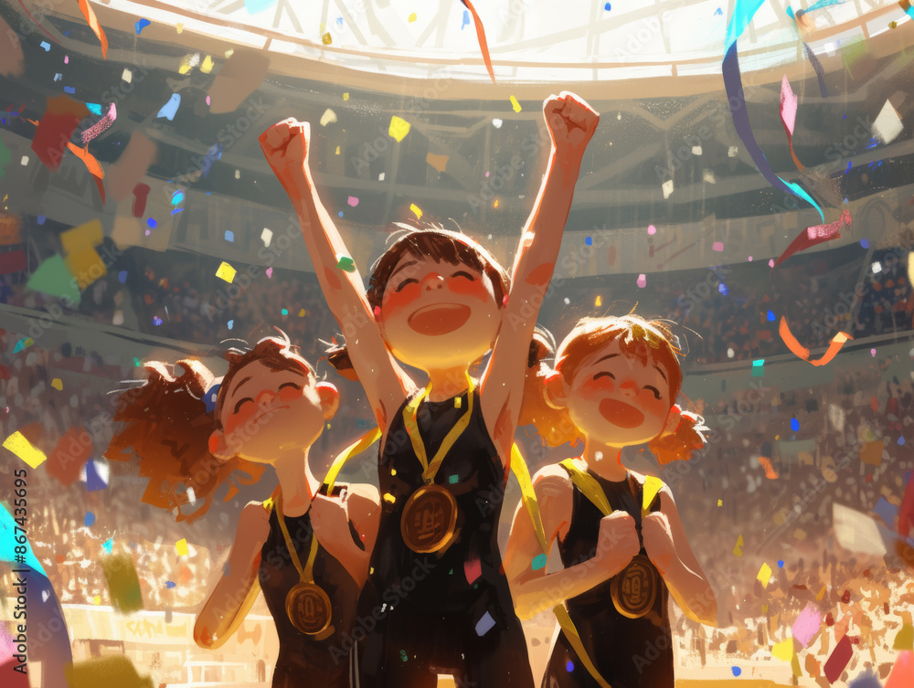 The joy of victory The joy of victory