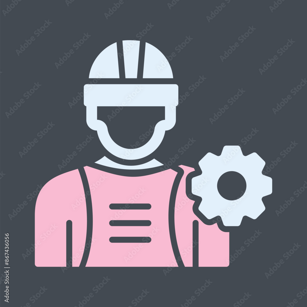 Industry Worker I Vector Icon Industry Worker I Vector Icon