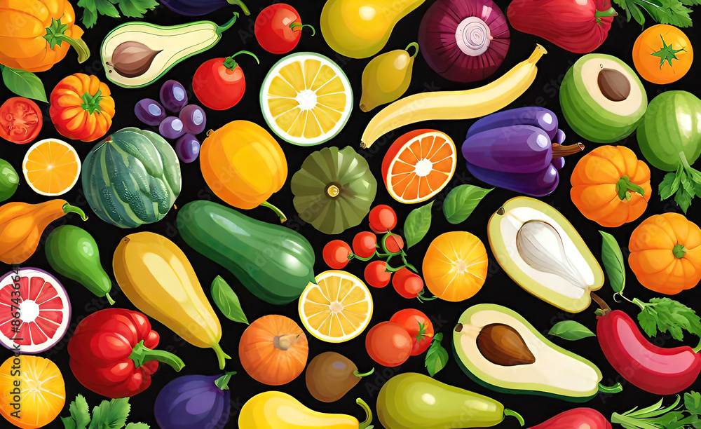 vegetables and fruits grouped together on a shelf in a store, vegetarian food, vegetarian recipes,
vegetables and fruits grouped together on a shelf in a store, vegetarian food, vegetarian recipes,