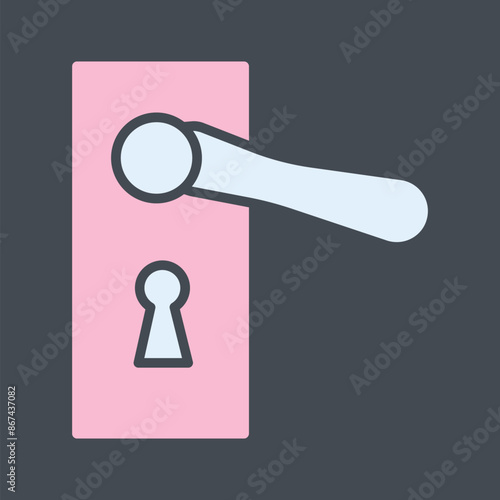 Door Handle Vector Icon