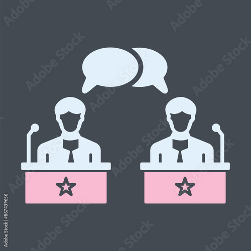 Debate Vector Icon
