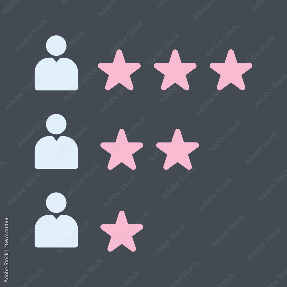 Rating Vector Icon Rating Vector Icon