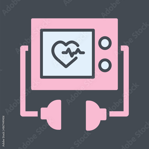 Defibrillator Vector Icon
