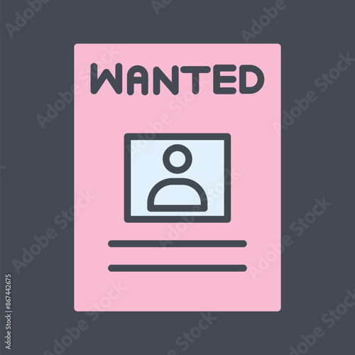 Wanted Poster Vector Icon