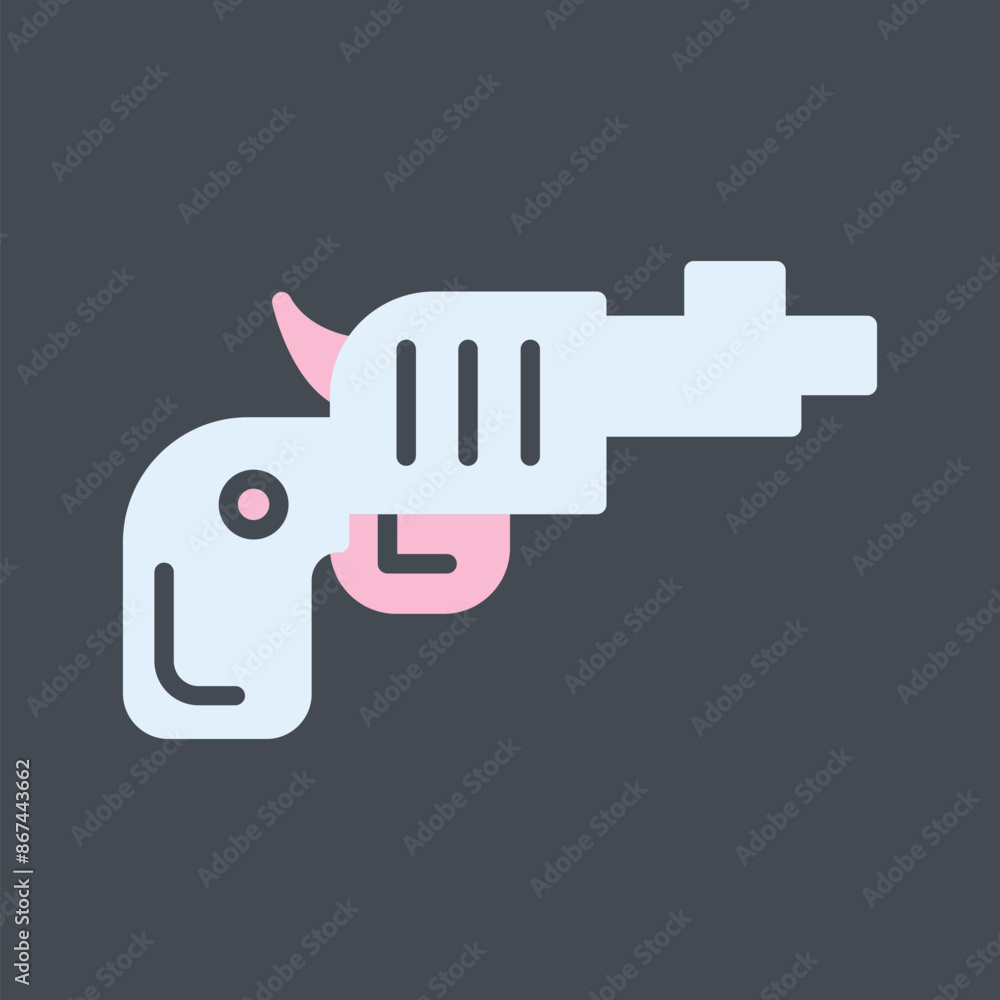 Revolver Vector Icon Revolver Vector Icon