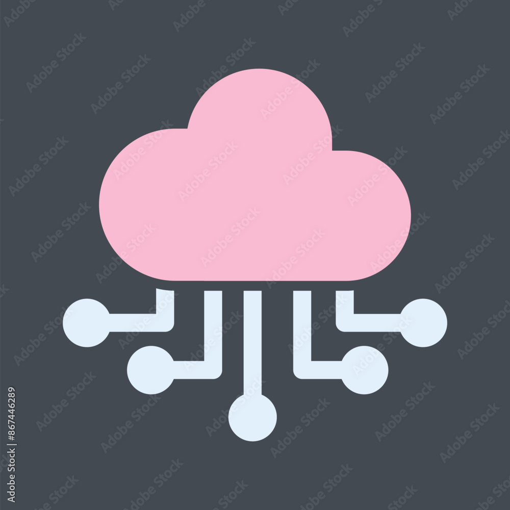 Cloud Computing Vector Icon Cloud Computing Vector Icon