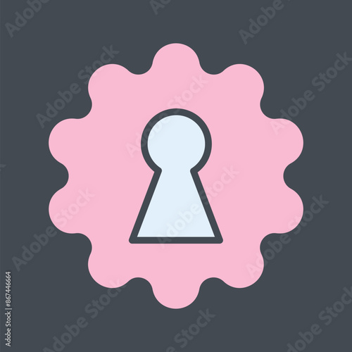 Key Hole Vector Icon